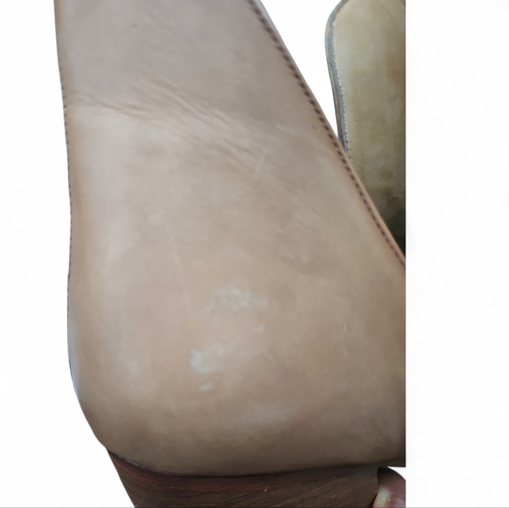 Free People Tan Leather Ankle Boots Size 9.5 - Picture 4 of 11
